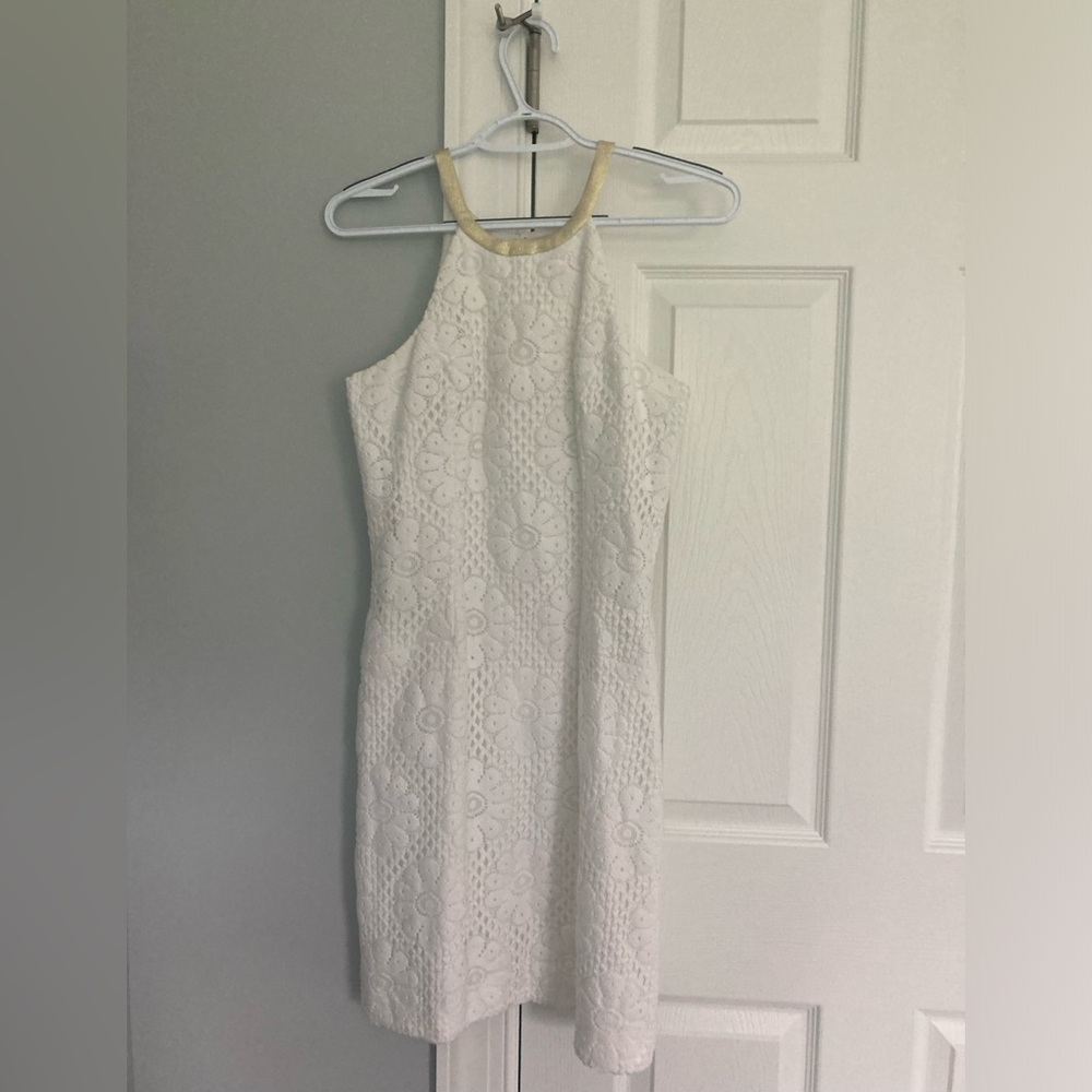 Lilly Pulitzer, pearl shift, white, size 0
